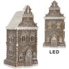 Clayre & Eef 6PR5815 Декоративний будинок з LED 12x11x25 см