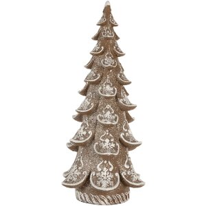 Clayre & Eef Новогоднее дерево 19x19x40 см коричнево-белое