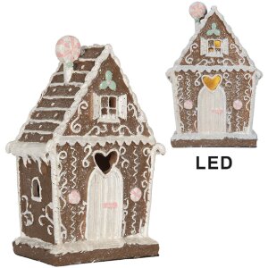 Декорація Будинок з LED Clayre & Eef 14x9x21 см