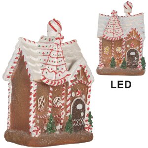 Clayre & Eef Декоративний будиночок з LED 16x12x23 см