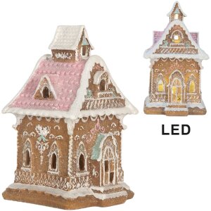 Clayre & Eef Декоративний будиночок з LED 9x10x15 см