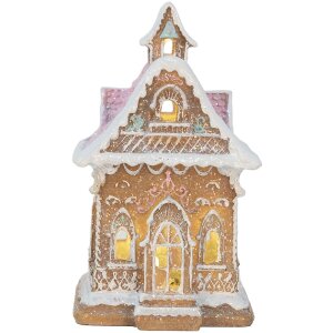 Clayre & Eef Декоративний будиночок з LED 9x10x15 см