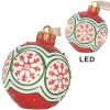Clayre & Eef 6PR5859 Новогодняя подвеска-шар с LED 12x14 см