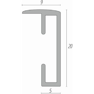 FramesFactory Алюмінієва фоторамка 13x18 см чорна