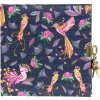 Goldbuch Дневник Tropical Birds голубой 16x16 см с замком