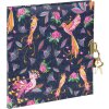 Goldbuch Дневник Tropical Birds голубой 16x16 см с замком