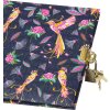 Goldbuch Дневник Tropical Birds голубой 16x16 см с замком