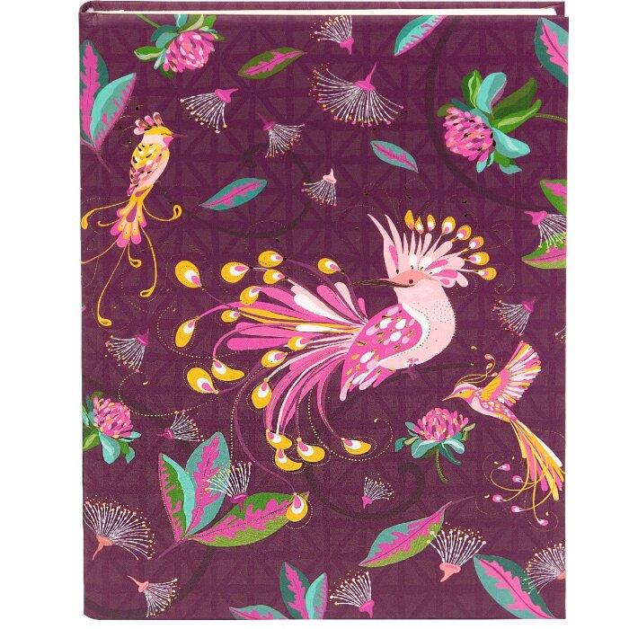 Goldbuch Нотатник Tropical Birds Сливовий 15x22 см