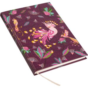 Goldbuch Нотатник Tropical Birds Сливовий 15x22 см
