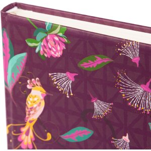 Goldbuch Нотатник Tropical Birds Сливовий 15x22 см