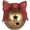 Свічник Clayre & Eef 6PR5767 13x12x13 см золотистий/червоний