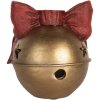 Свічник Clayre & Eef 6PR5767 13x12x13 см золотистий/червоний