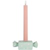Clayre & Eef Свічник 14x6x4 см блакитний та білий