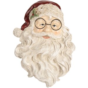 Clayre & Eef Настенное украшение Санта Клаус 23x5x31 см