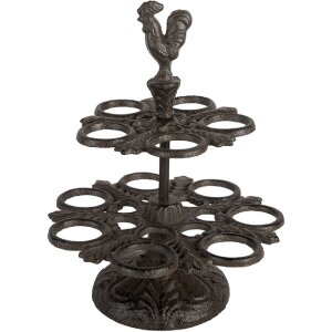 Clayre & Eef Подставка для яиц 19x24 см коричневая