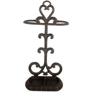 Clayre & Eef Стійка для парасольок 29x15x56 см Коричнева