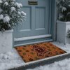 Clayre & Eef Килимок для входу 75x45x1 см коричнево-зелений