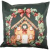 Clayre & Eef KT021.430 Наволочка 45x45 см Зелено-коричнева