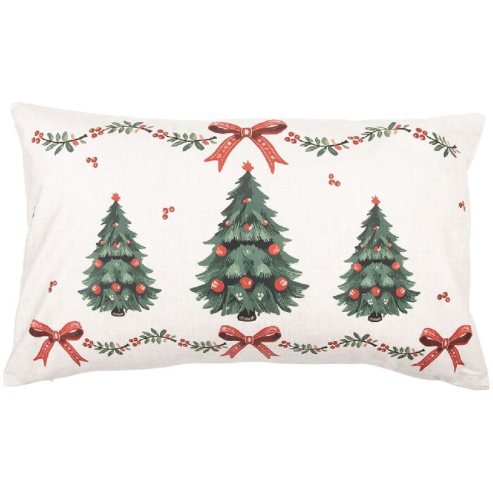 Clayre & Eef TCH36 Наволочка 30x50 см Бежево-зелена