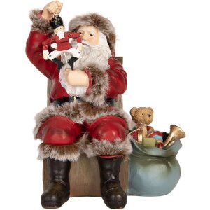 Clayre & Eef 6PR5749 Різдвяна фігурка Санта Клаус...