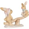 Clayre & Eef Декоративний кролик 16x6x11 см коричнево-білий