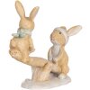 Clayre & Eef Декоративний кролик 16x6x11 см коричнево-білий