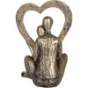 Clayre & Eef Декор сидящая пара 11x10x15 см серебристый