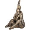 Clayre & Eef Декор сидящая пара 11x10x15 см серебристый