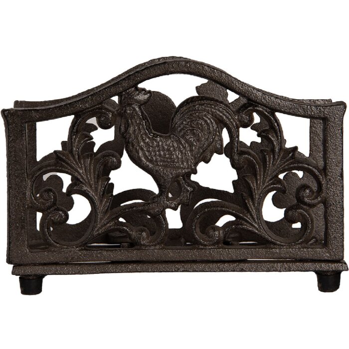 Clayre & Eef Підставка для серветок 17x6x12 см коричнева