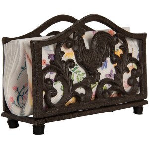 Clayre & Eef Підставка для серветок 17x6x12 см коричнева
