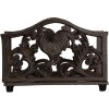 Clayre & Eef Підставка для серветок 17x6x12 см коричнева