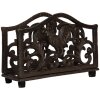 Clayre & Eef Підставка для серветок 17x6x12 см коричнева