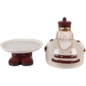 Clayre & Eef Декоративная чаша с крышкой 17x25 см кантри