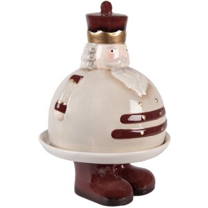 Clayre & Eef Декоративная чаша с крышкой 17x25 см кантри