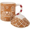 Clayre & Eef Кружка с крышкой 450 мл 14x10x15 см