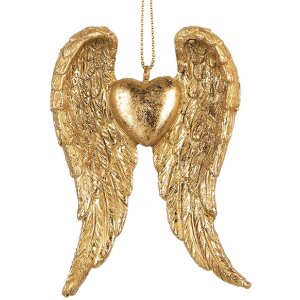 Clayre & Eef Подвеска "Крылья" золотистая...