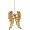 Clayre & Eef Подвеска "Крылья" золотистая 6x2x9 см