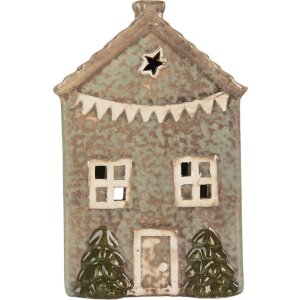 Clayre & Eef Подсвечник Дом 10x8x15 см из доломита