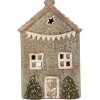 Clayre & Eef Подсвечник Дом 10x8x15 см из доломита