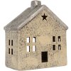 Clayre & Eef Подсвечник "Домик" 13x8x15 см