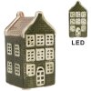 Clayre & Eef Декорація Будиночок з LED 4x4x8 см