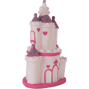 Clayre & Eef 6LMP802 Nachtlicht Schloss LED 16x11x24 cm Rosa Violett