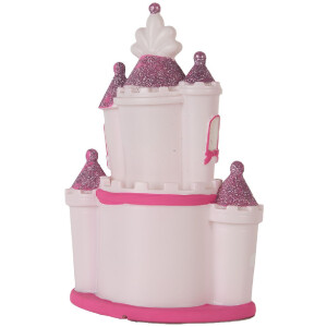 Clayre & Eef 6LMP802 Nachtlicht Schloss LED 16x11x24 cm Rosa Violett