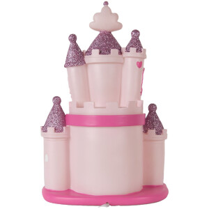 Clayre & Eef 6LMP803 Nachtlicht Schloss LED 23x16x35 cm Rosa Violett