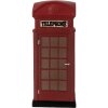 Clayre & Eef 6LMP813 Nachtlicht Telefonzelle LED 10x10x23 cm Rot-Braun
