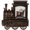 Clayre & Eef 66413 Декоративний Локомотив з Санта Клаусом 20x9x21 см