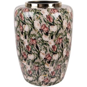 Clayre & Eef 66377 Декоративна ваза Сіро-Рожева 33x44 см