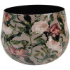 Clayre & Eef 66395 Квітковий горщик Ø 13x10 см Сірий Рожевий