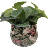 Clayre & Eef 66395 Квітковий горщик Ø 13x10 см Сірий Рожевий