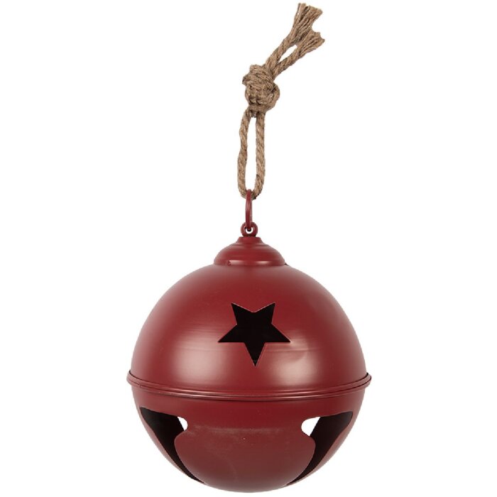 Clayre & Eef Декоративный звонок 12x12 см красно-коричневый